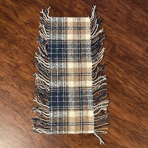 Plaid Fringe Infinity Scarf